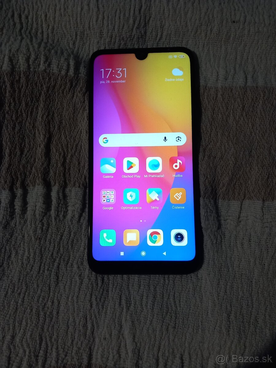 Xiaomi redmi 7 čierno červený dual sim plne funkčný
