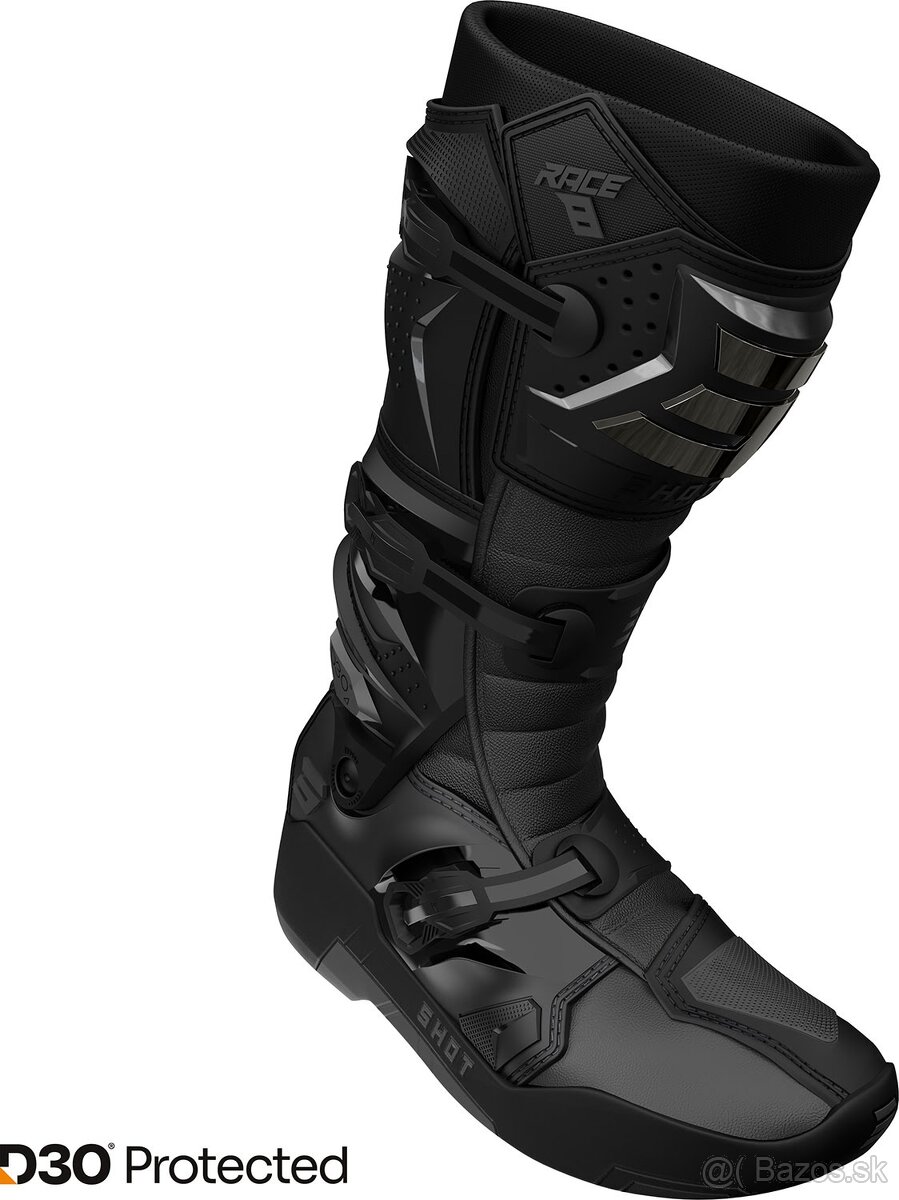 SHOT čižmy kĺbové čierne