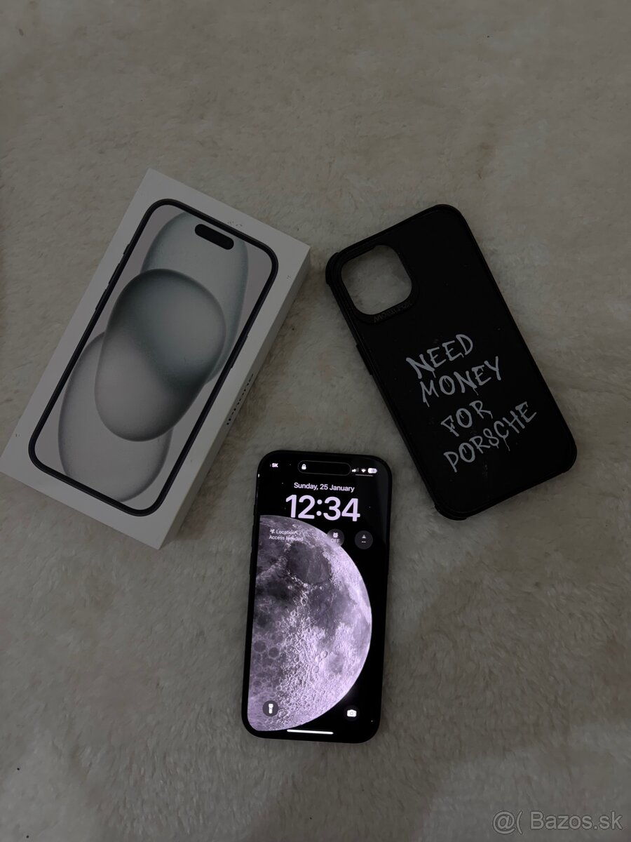 iPhone 15 128GB + kryt MobilFox