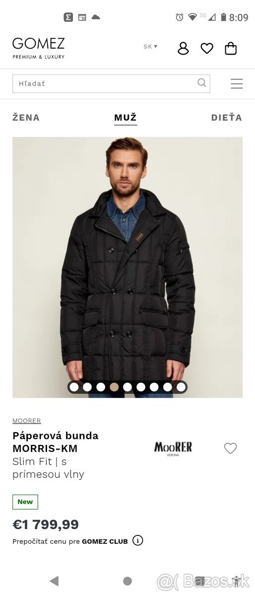 Páperová bunda,MooRER,ITALY Verona,54-MORIS-KM