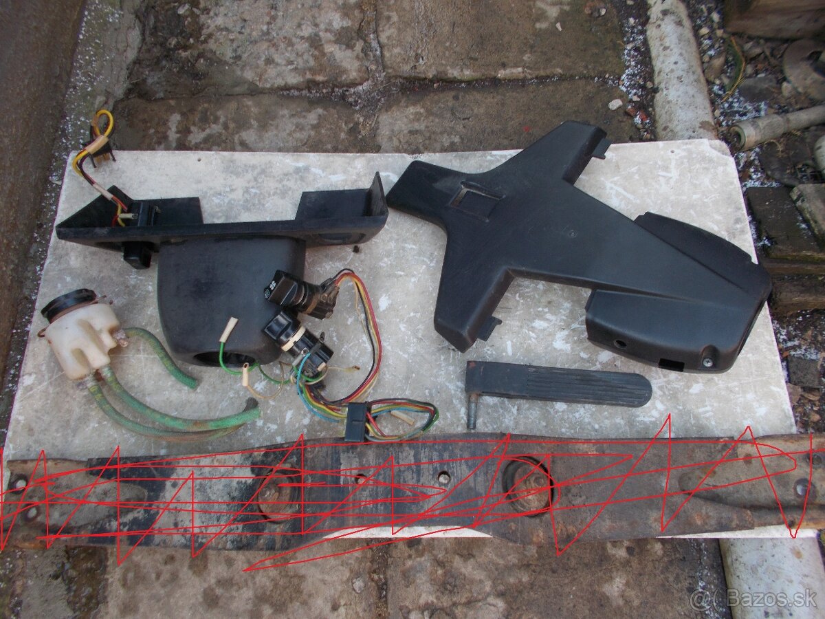 Predam pre skoda 100-120 plasty spinac startera vypinace