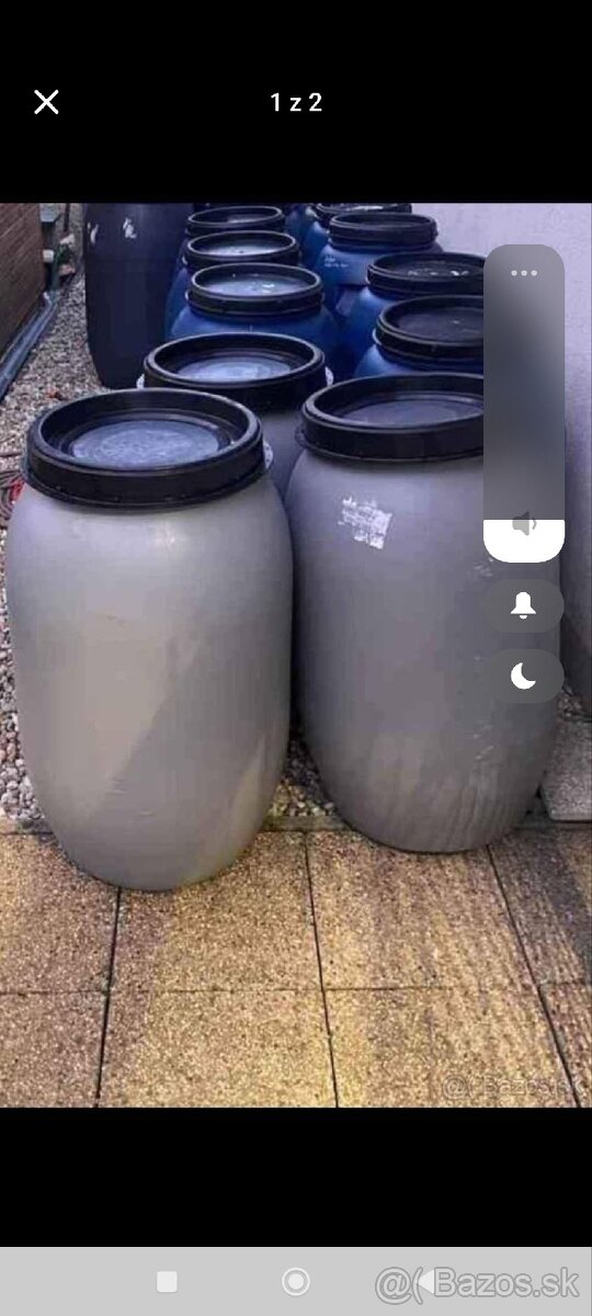 Plastové sudy srobovacie 220-240 l