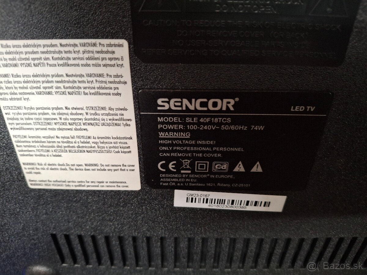 Predam tv led sencoor