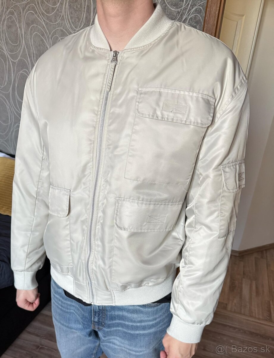 Prechodná pánska bunda biela