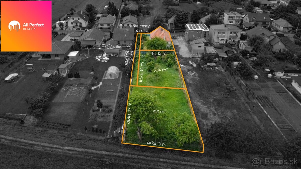 Stavebný pozemok na predaj – Lužianky, 513 m²
