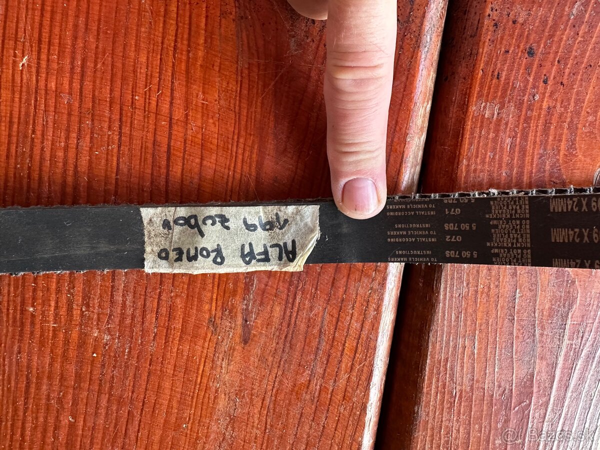 Ozubený remeň na alfa romeo