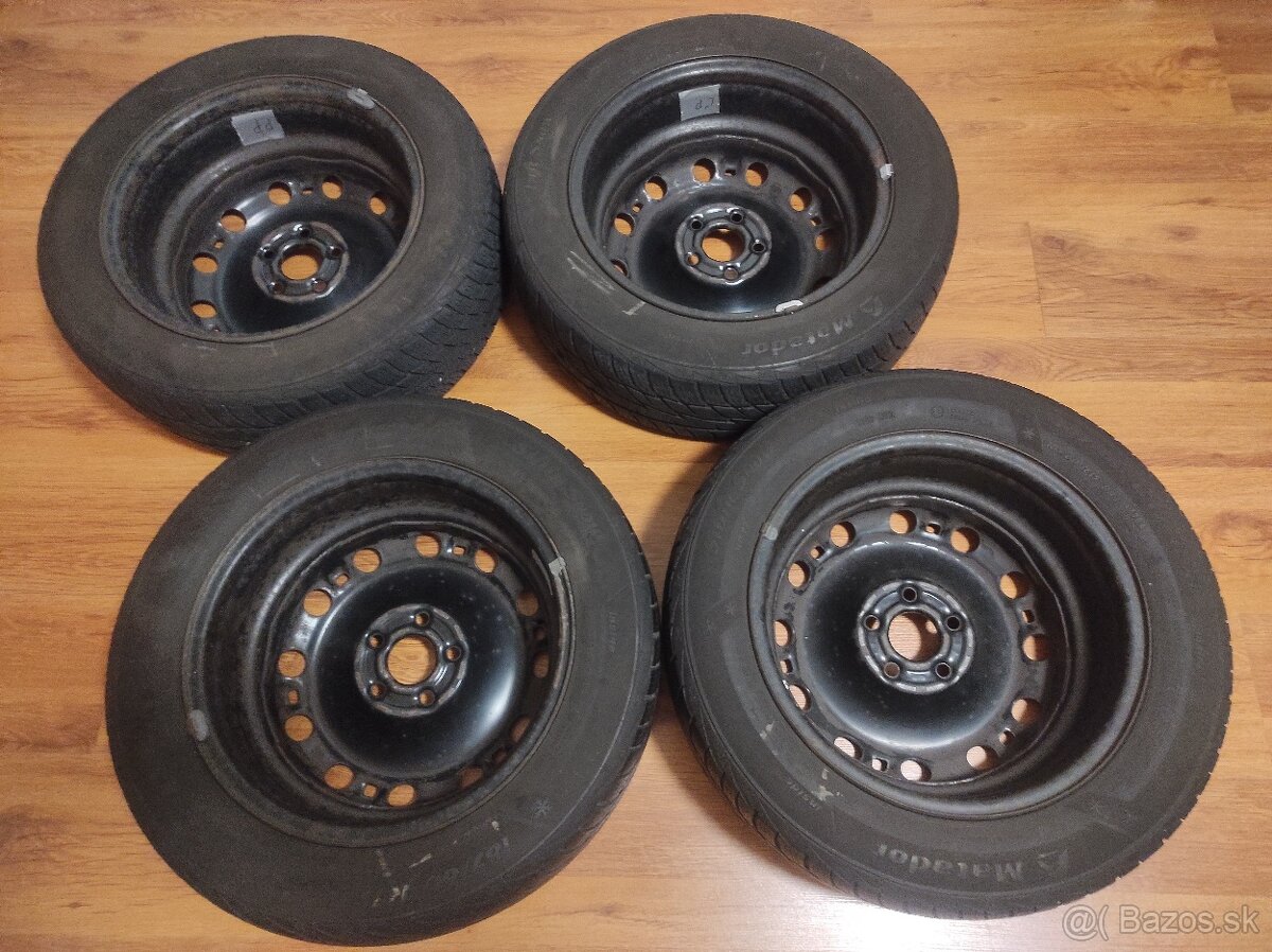 Zimné / Celoročné pneumatiky, plechové disky, puklice