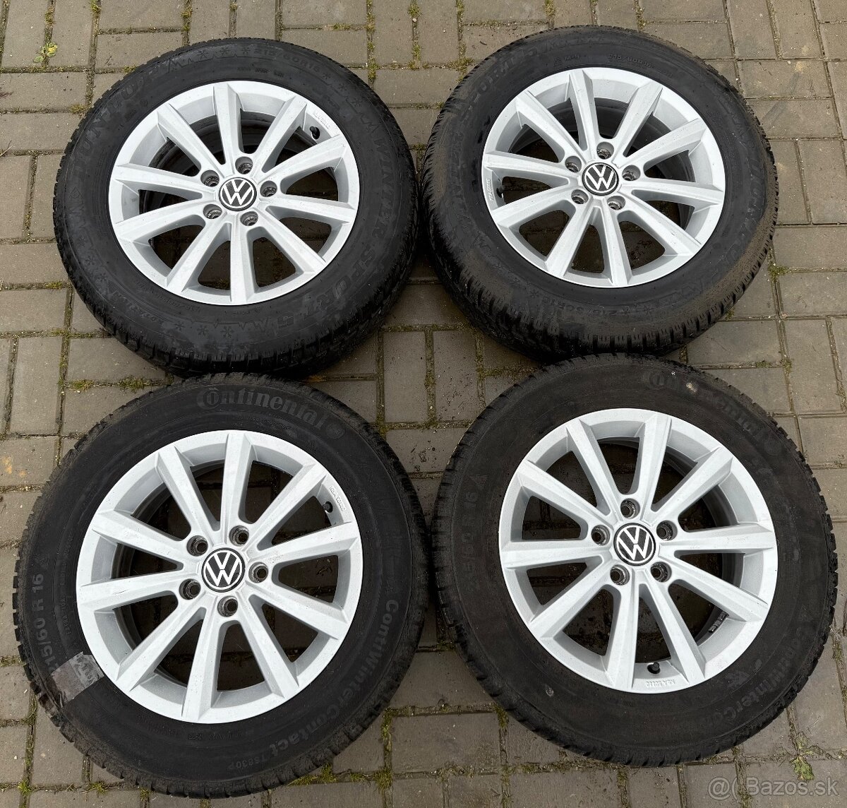 Volkswagen Alu zimná sada 5x112 R16 Continental 215/60 R16