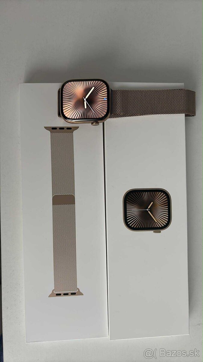 Apple Watch Series 10 – 45 mm, Gold Stainless Steel