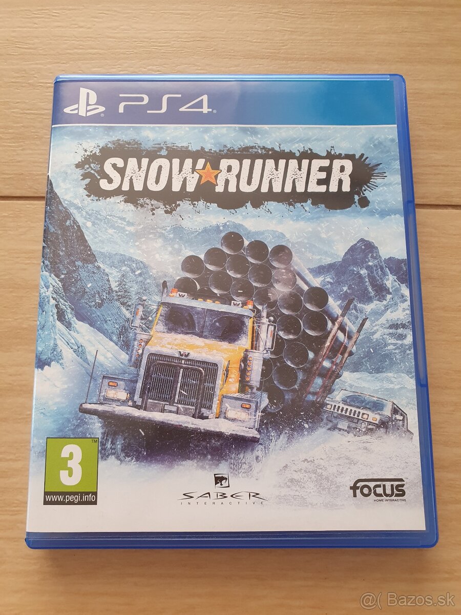 Predám hru na ps4-Snowrunner cz