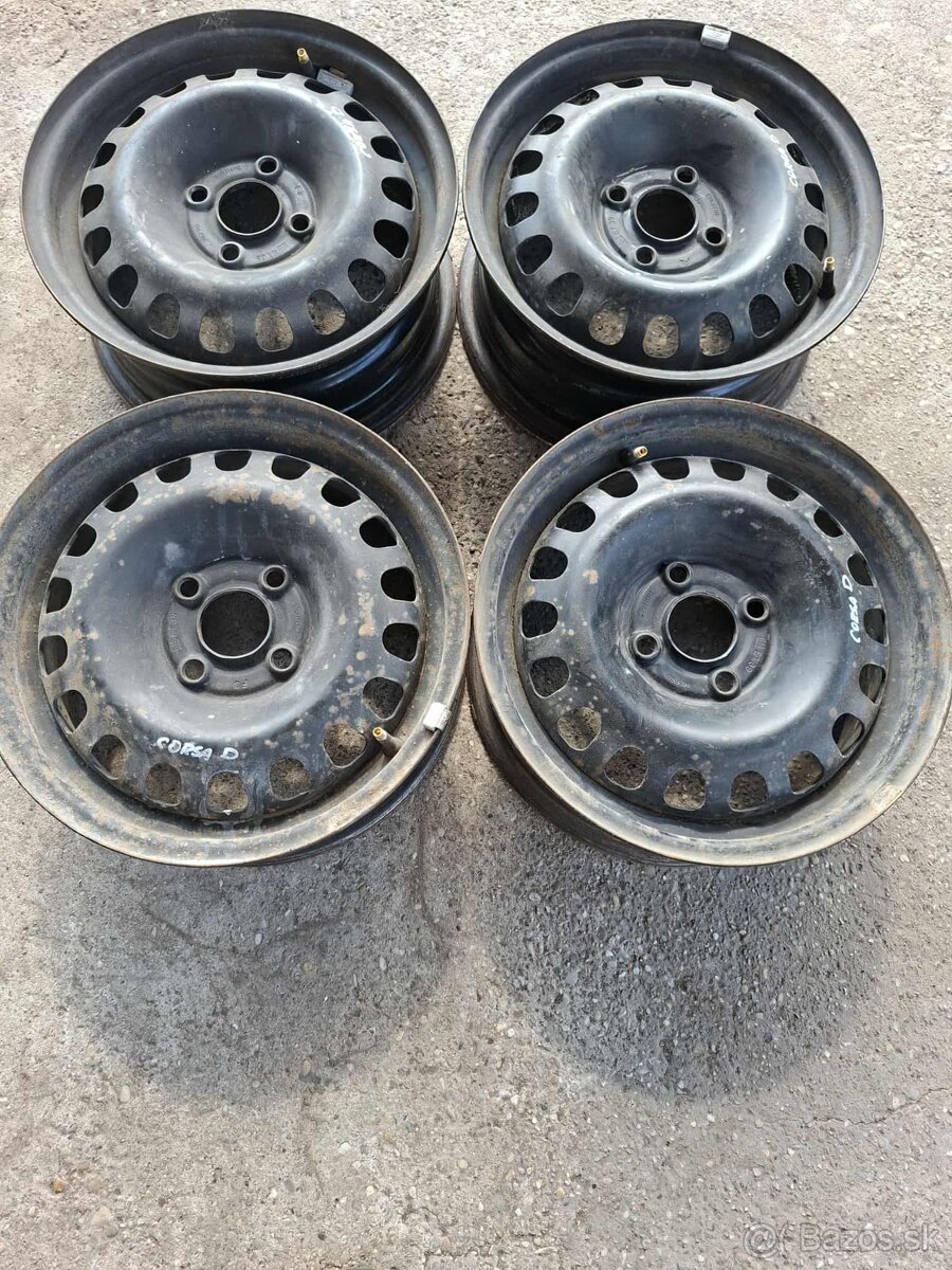 4x100 R14 plechové disky Opel Corsa D