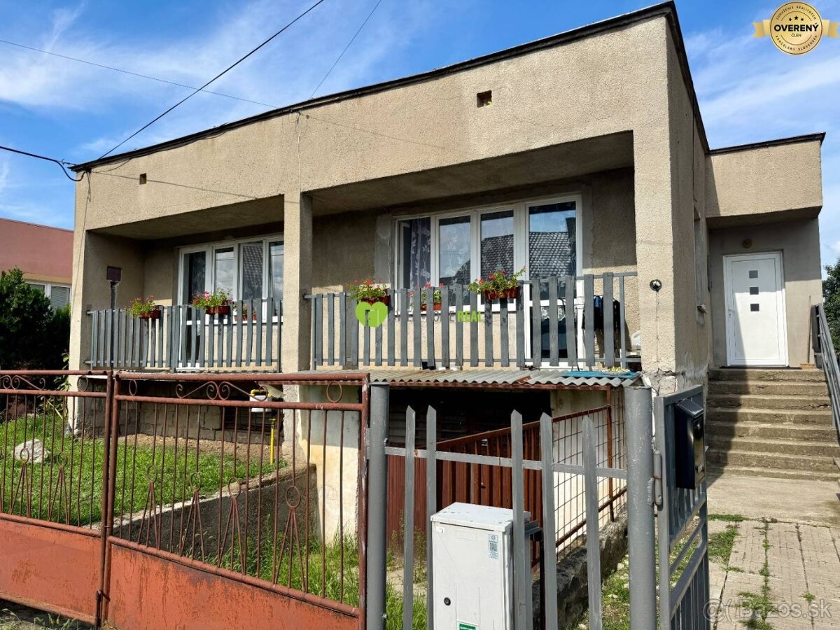 Na predaj 3i rodinný dom v obci Čaňa