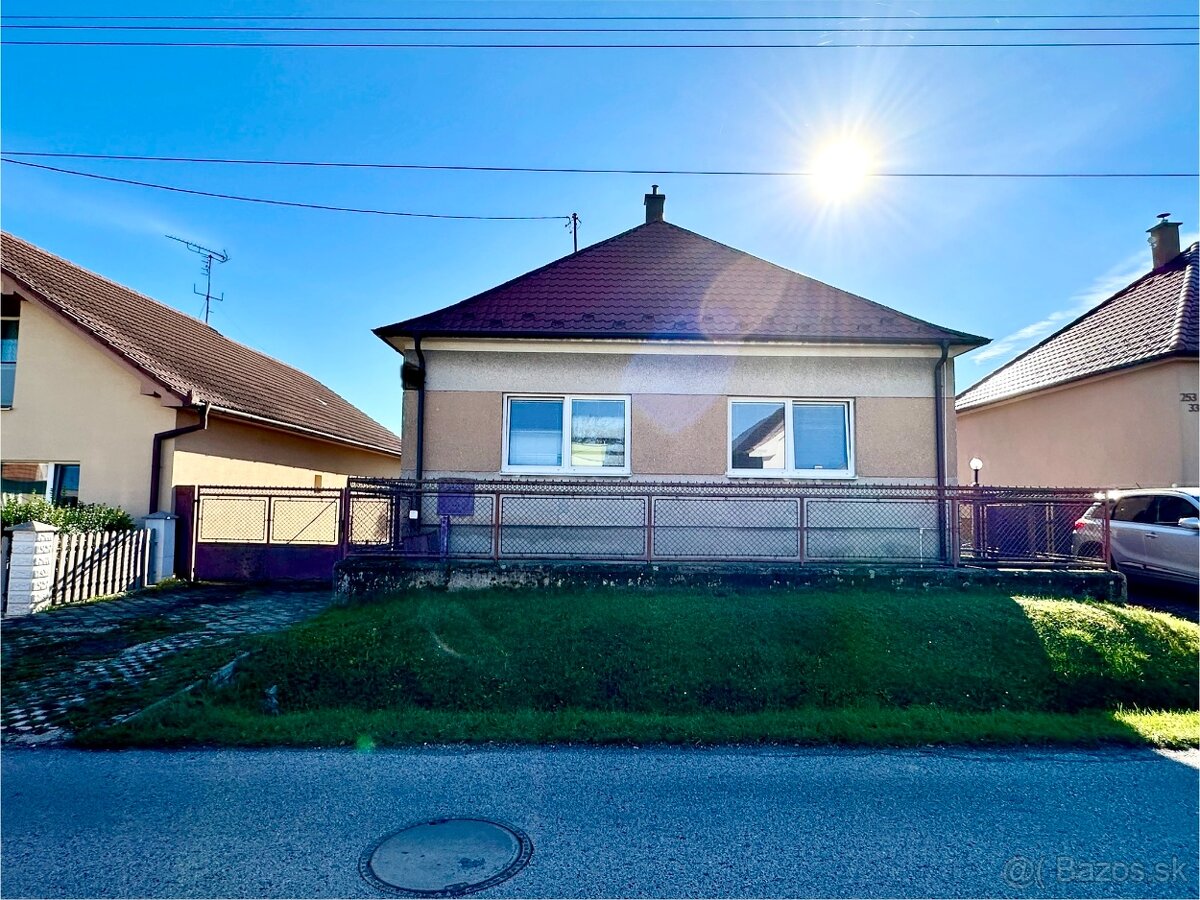 Rodinný dom v obci Jacovce