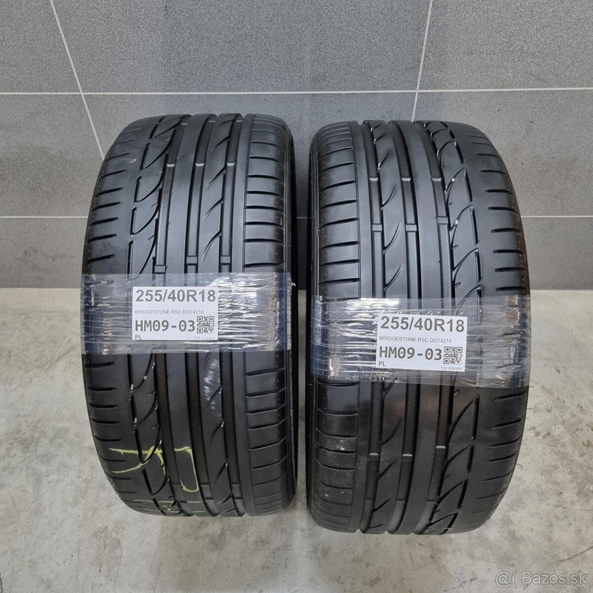 Letné pneumatiky 255/40 R18 BRIDGESTONE RSC