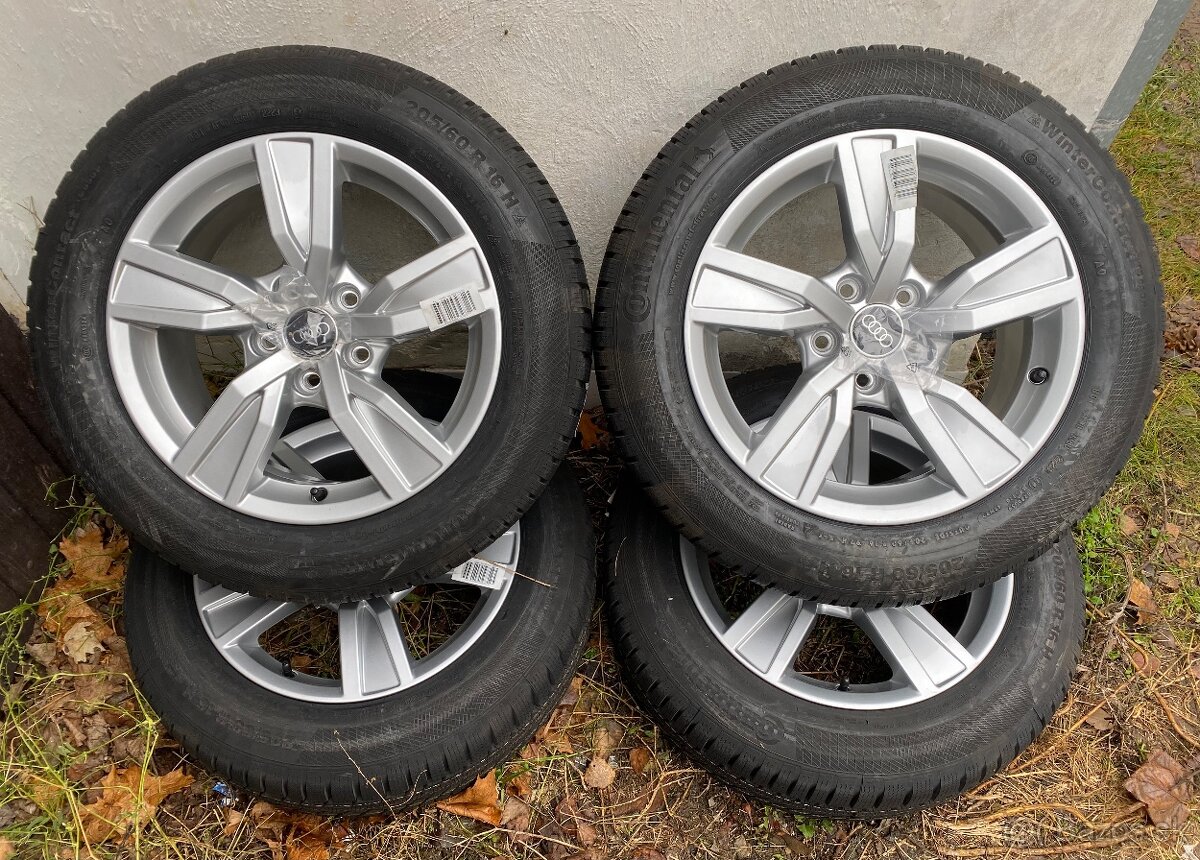 ✅ R16 ®️ Originál Audi A4 5x112 ET35 ✅205/60 R16 Continental