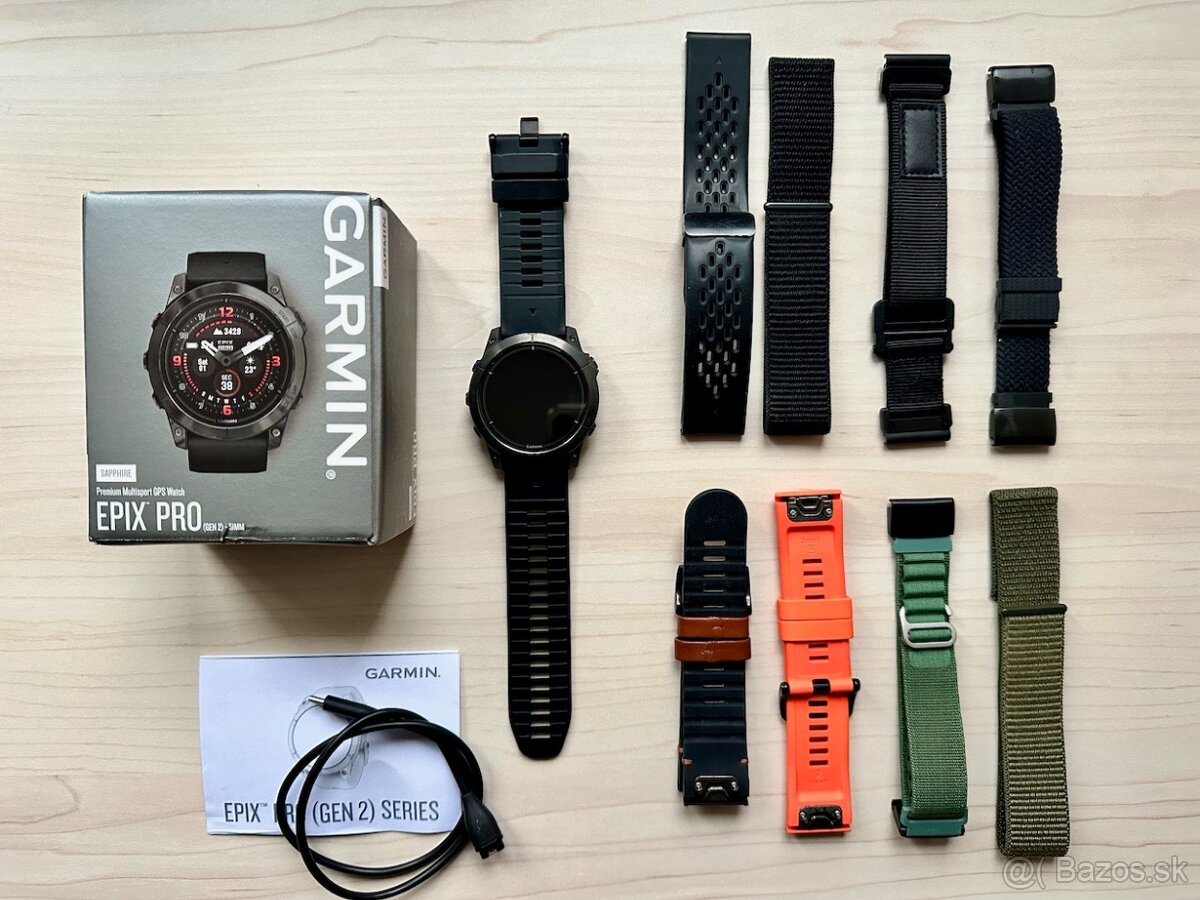 Garmin epix PRO g2 Sapphire, 51mm, Carbon Gray DLC Titanium