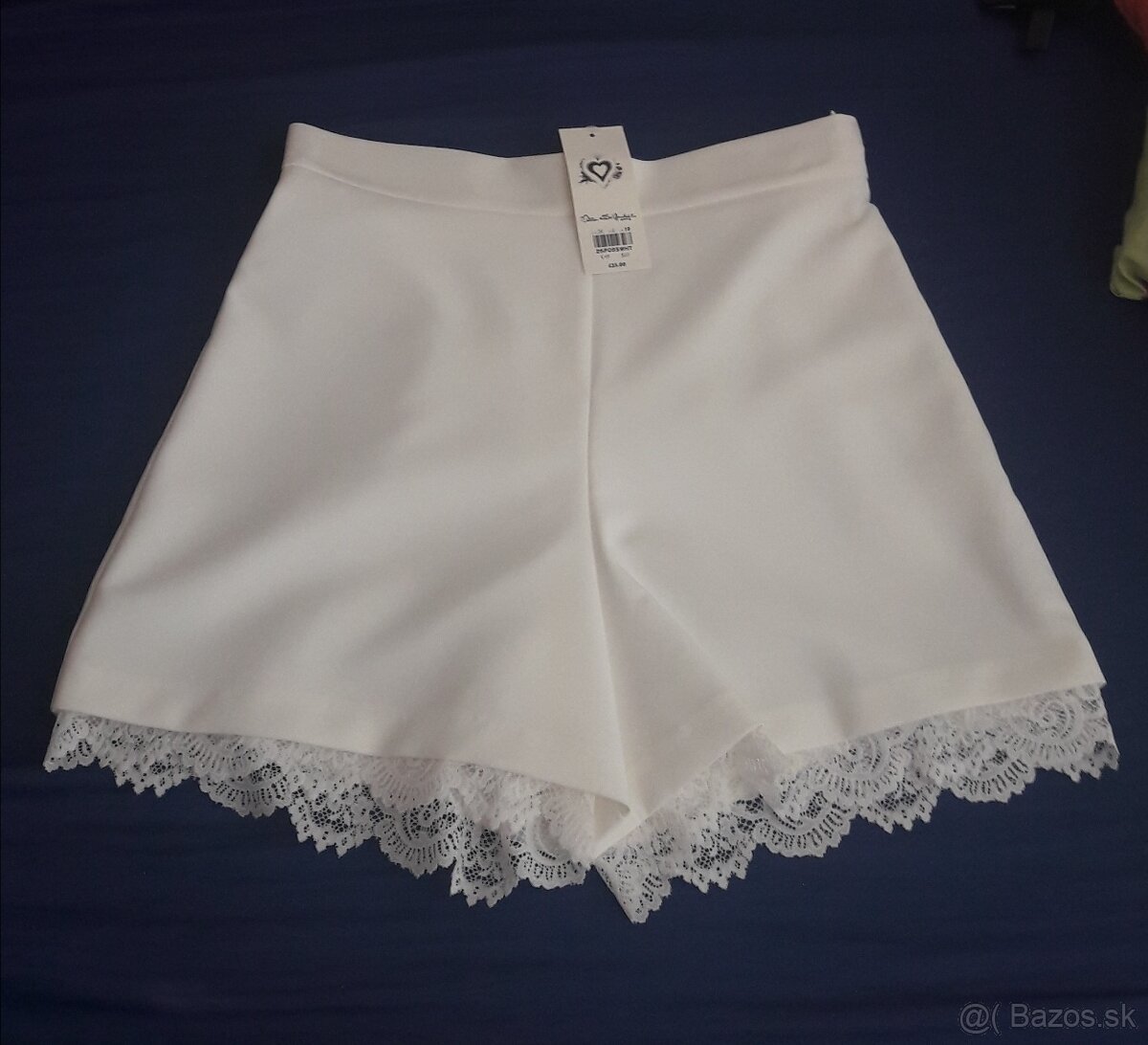 Šortky s čipkou veľkosť 36