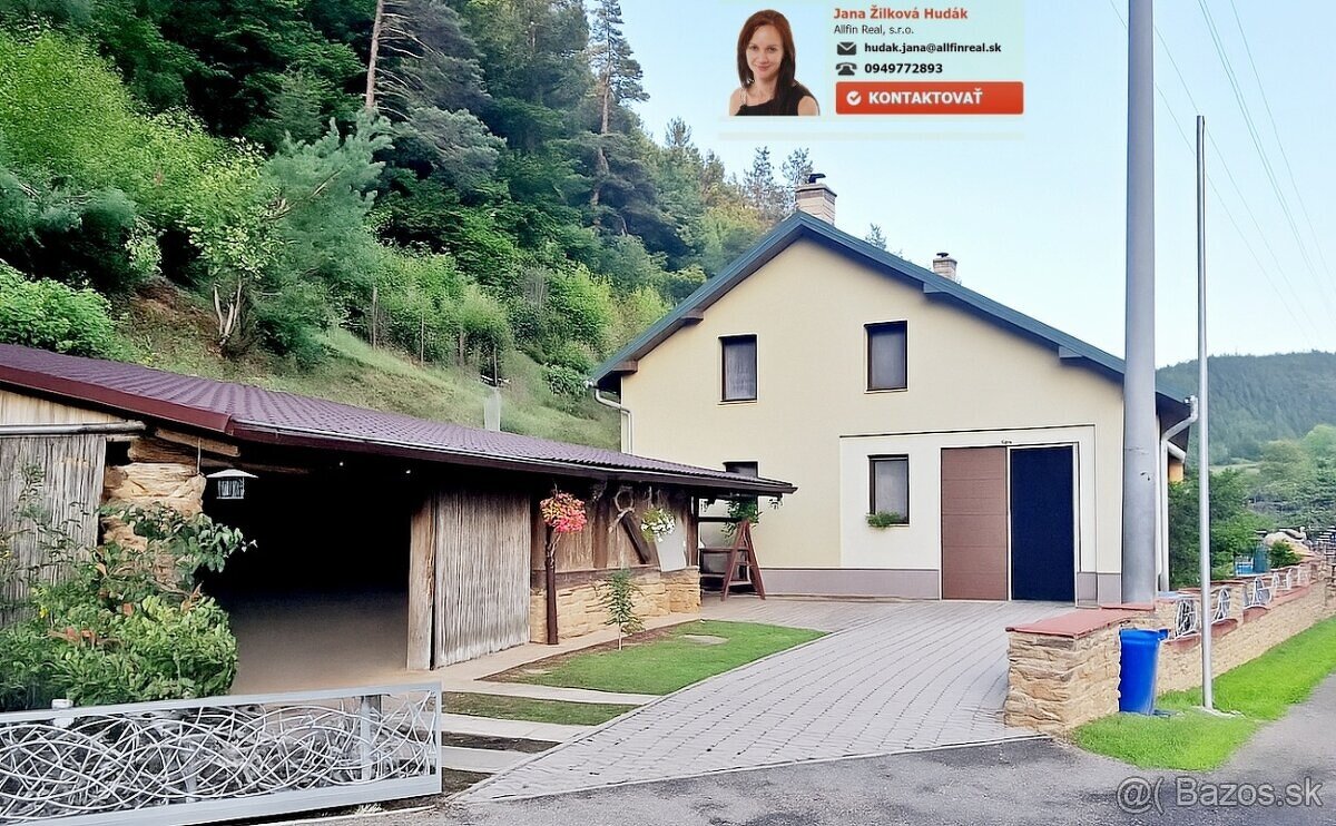 5-izb., rod. dom v tichej obci neďaleko Prešova