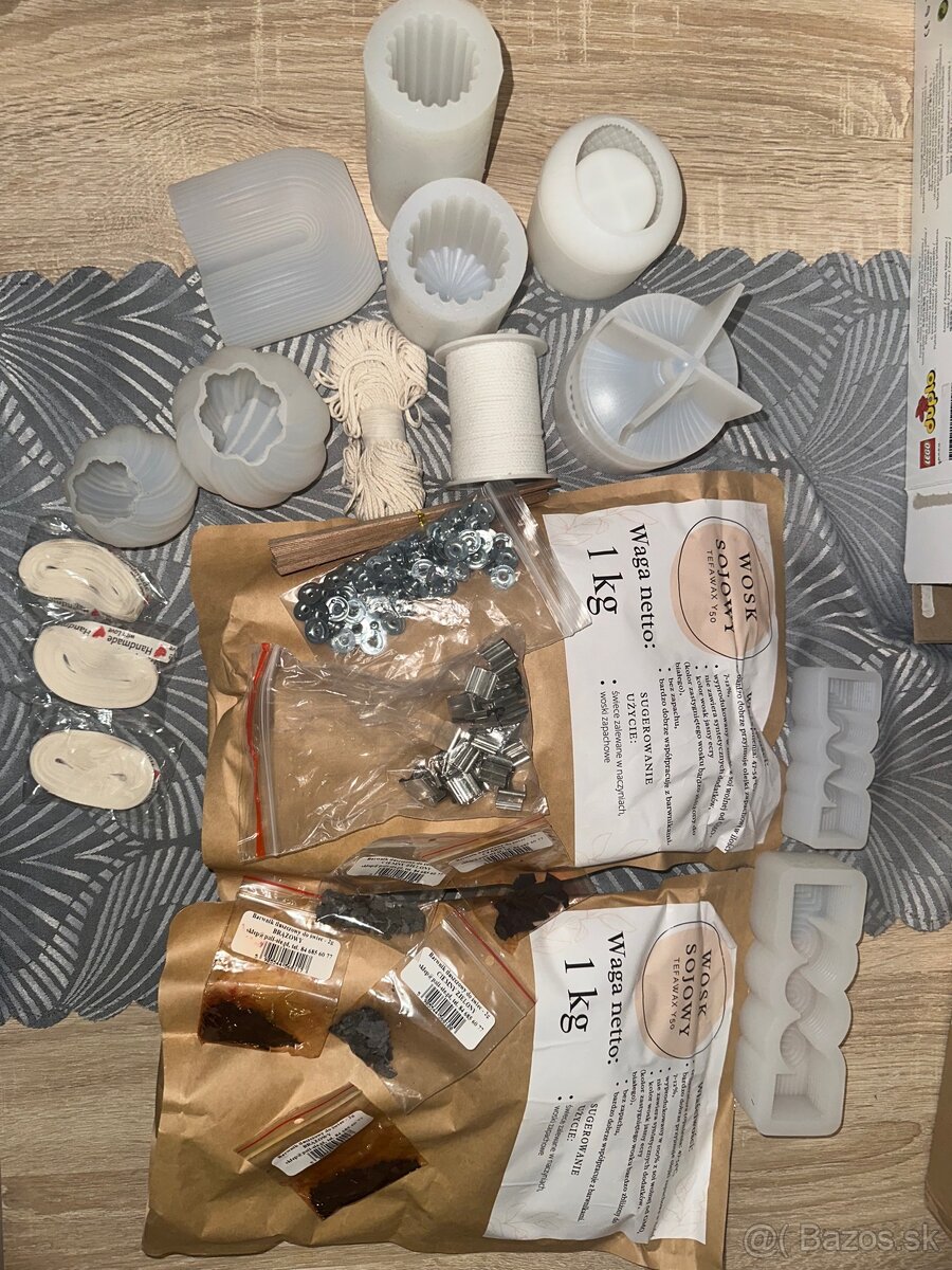 Vosk, formy na sviečky