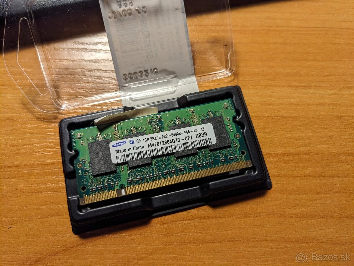 Predám RAM pamäte SO-DIMM DDR2 - 1GB