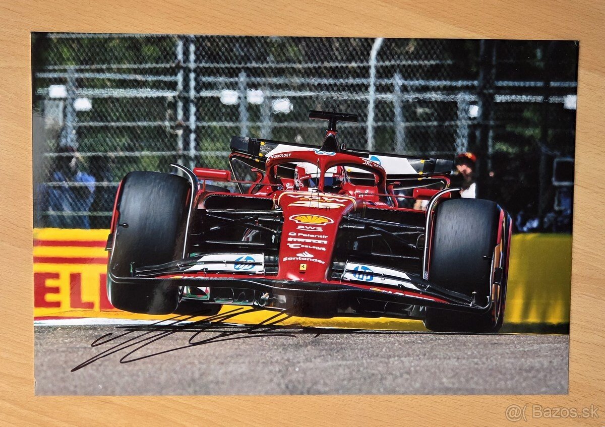 Charles Leclerc Ferrari originální autogram
