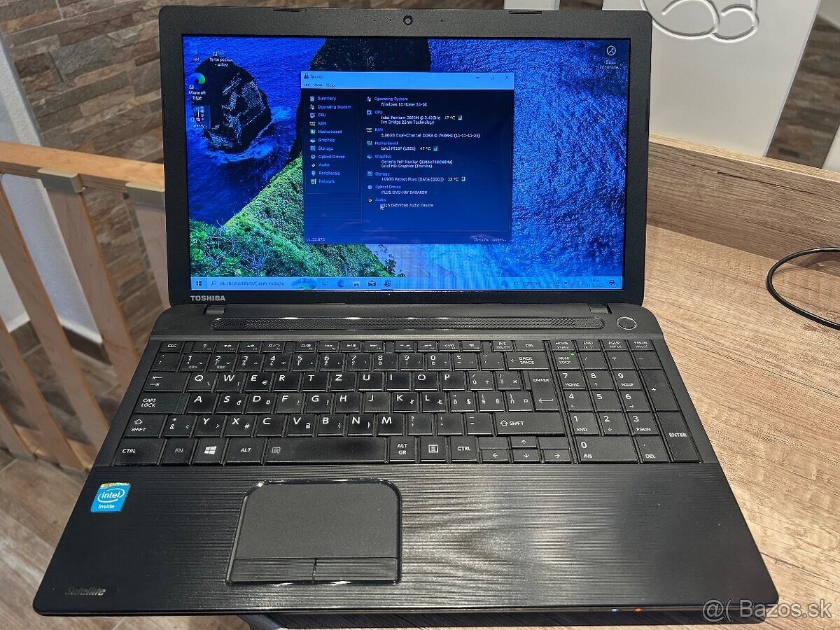 Toshiba Satellite C50 s 15,6"HD LCD,Intel 2x2,4ghz,8gb,SSD