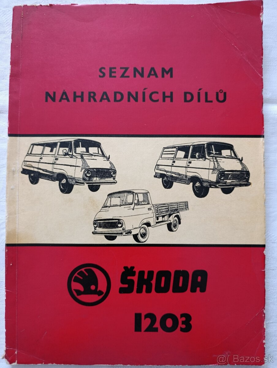 Seznam náhradnich dilu Škoda 1203