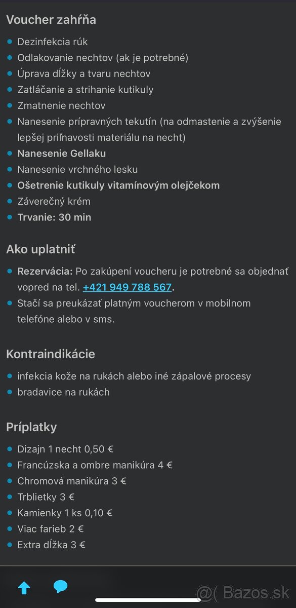 Manikúra s gél lakom v Bratislave