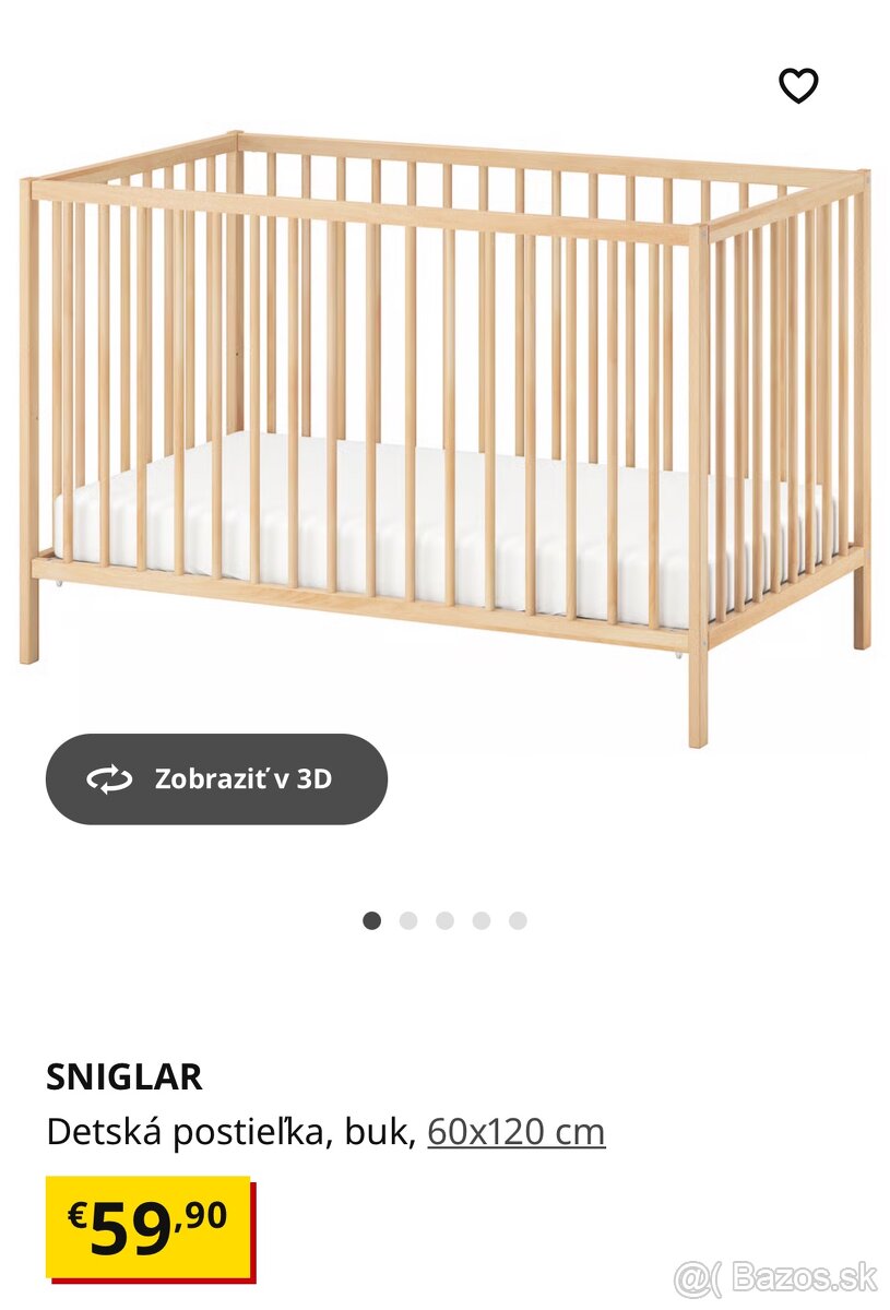 Postieľka IKEA