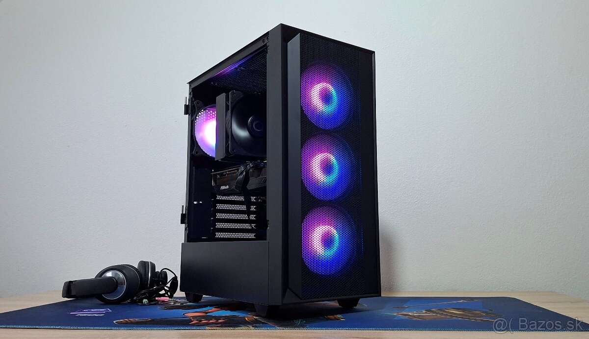 Hráčske pc 8jadro RYZEN 7 5700/512GB NVME/RX5700XT NITRO 8GB