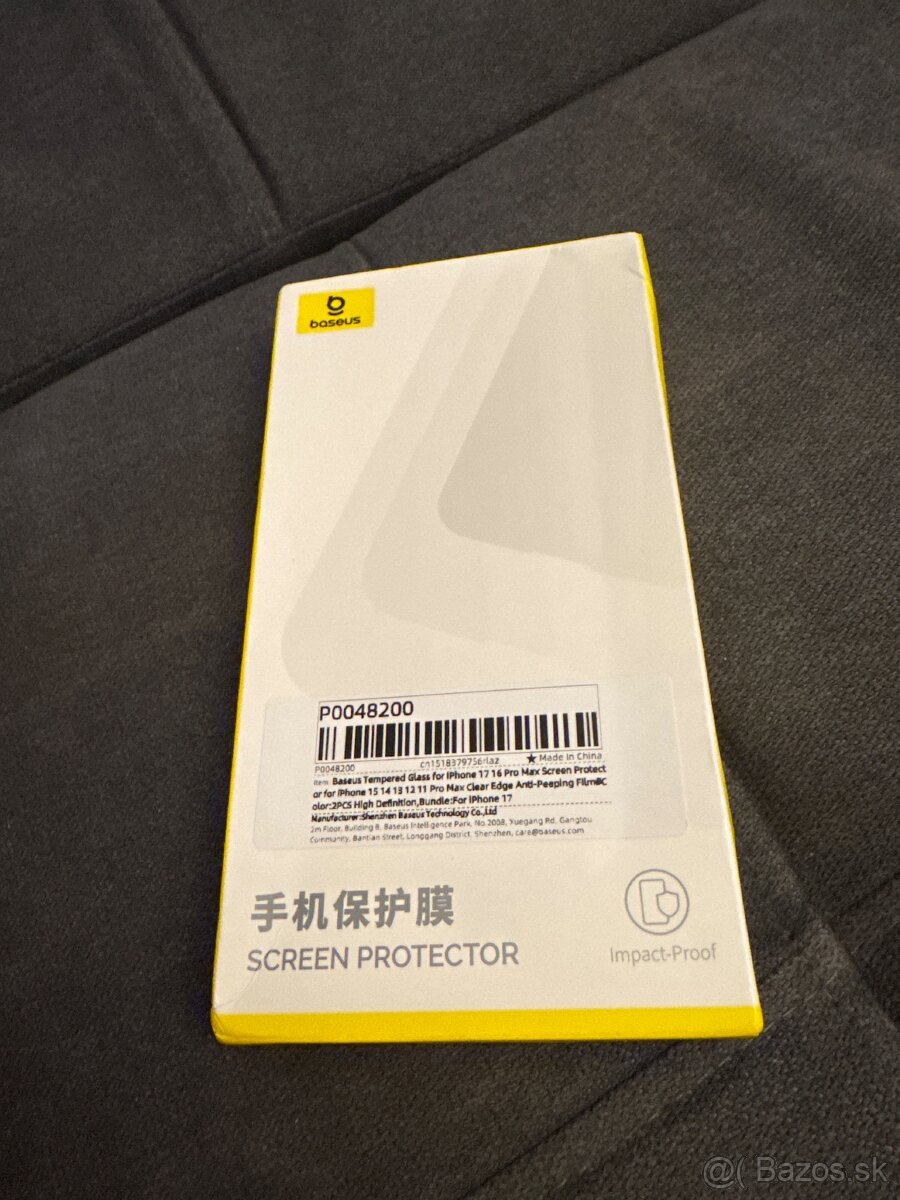 Ochranne sklo baseus iphone 17 2ks