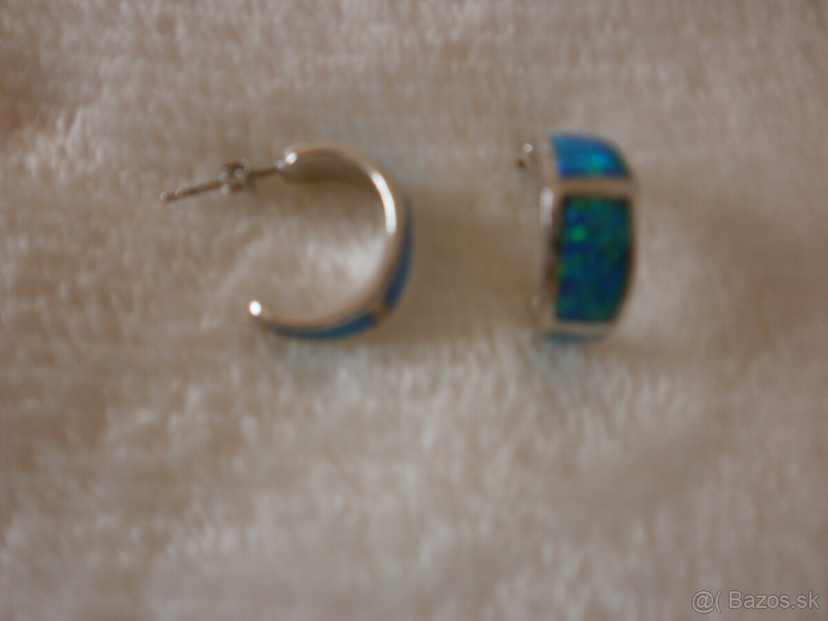 strieborné náušnice