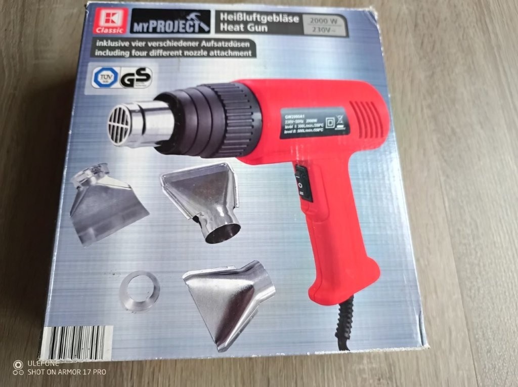 myProject -Teplovzdušná pištol 2000W