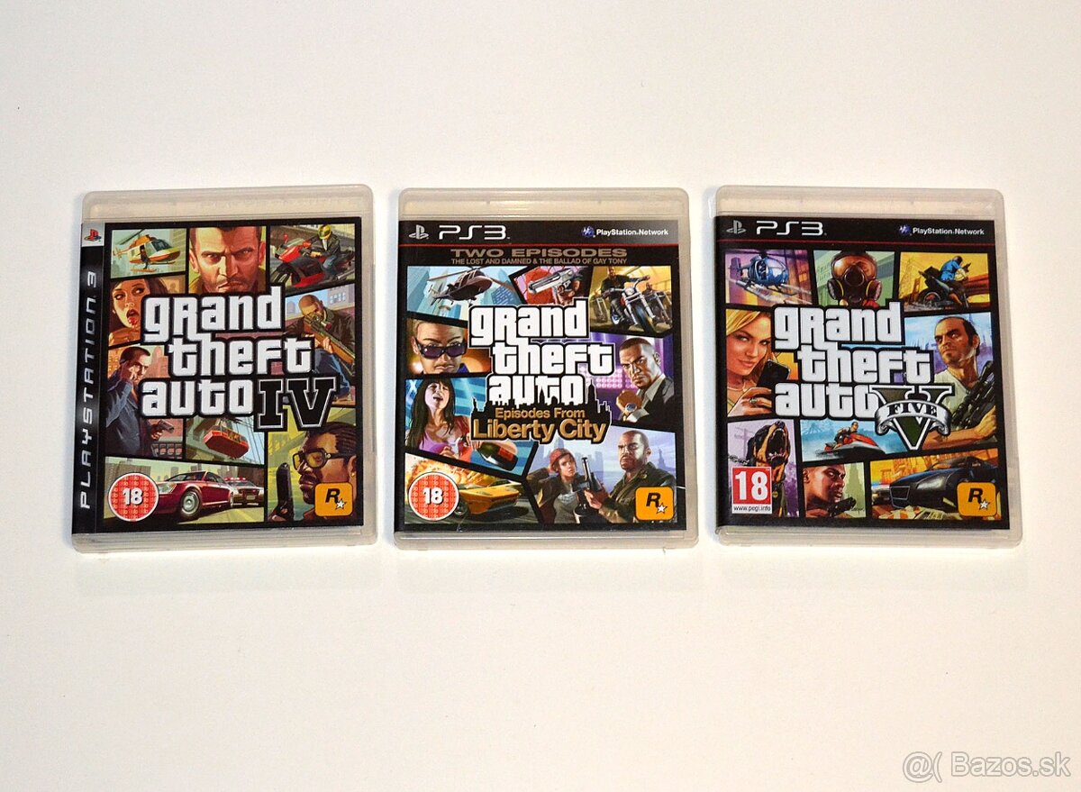 Grand Theft Auto hry pre Playstation 3