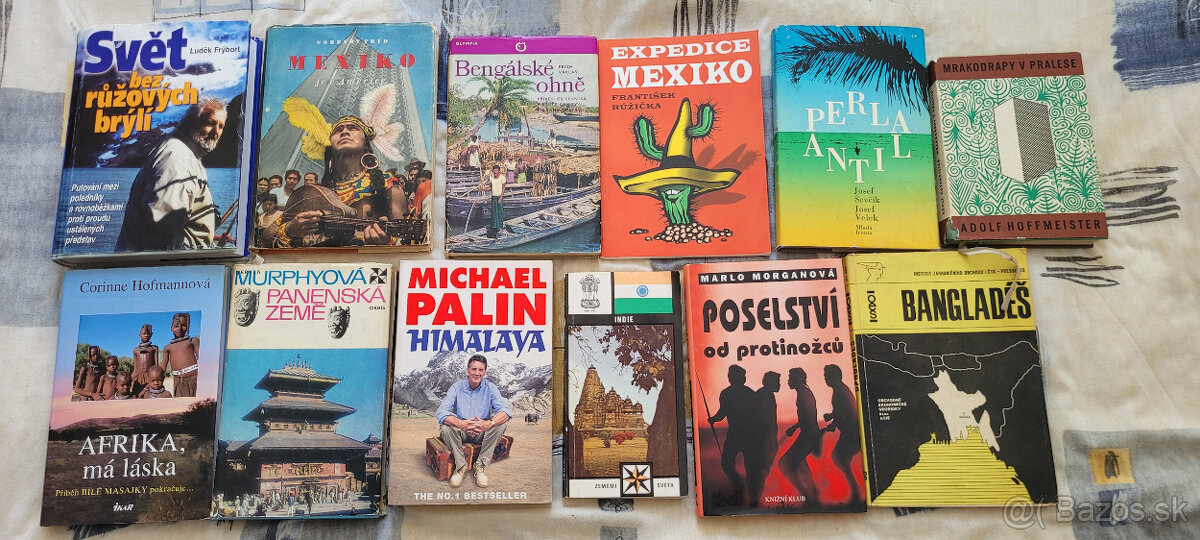 12 x staršie cestopisy - aj Mexiko 1955