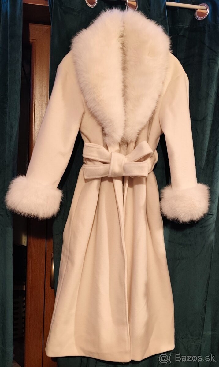 Nový dámsky vlnený kabát