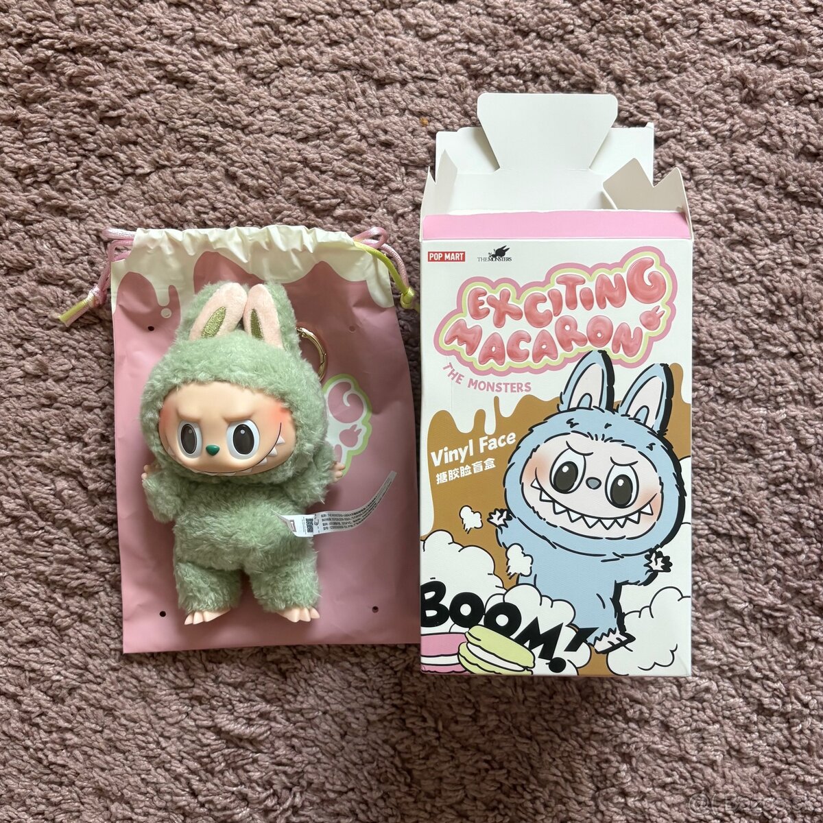 Labubu originál - Exciting macaron Green Grape