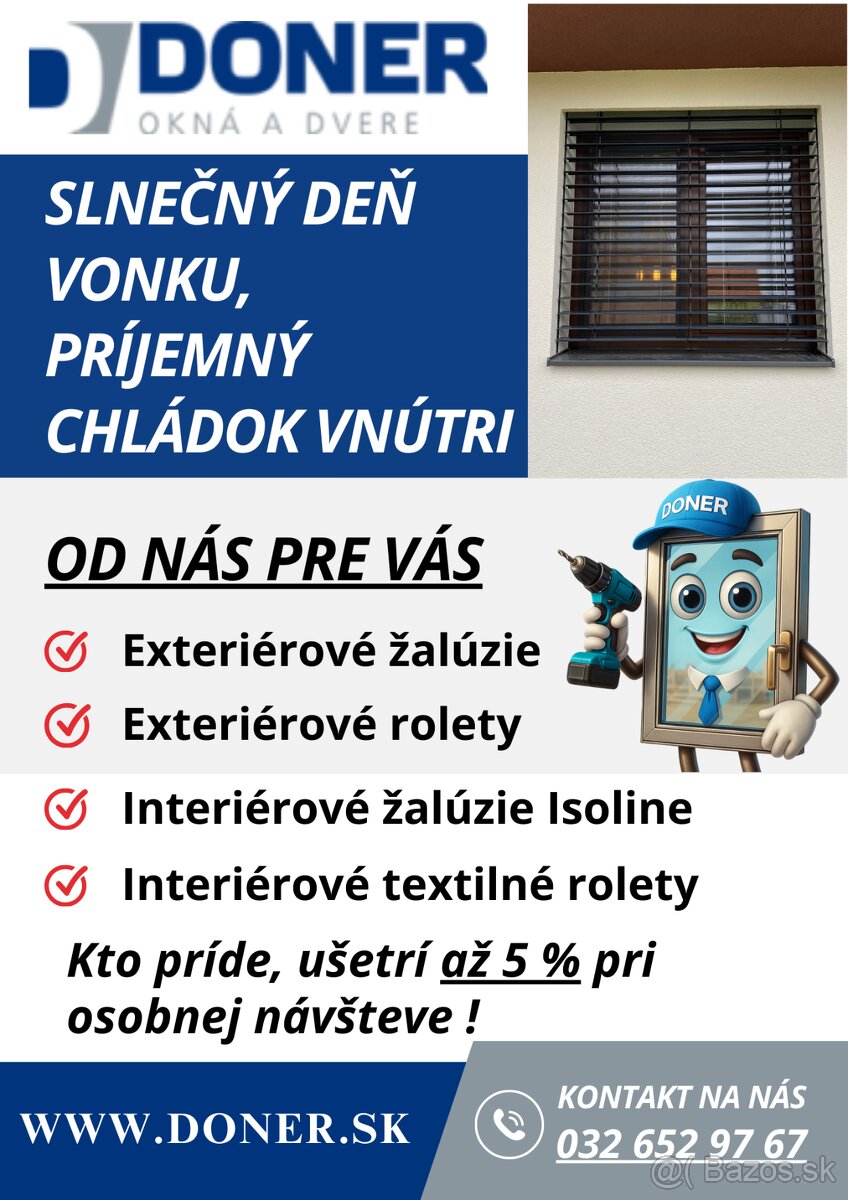 Nechajte starosti za oknom a užívajte si komfort