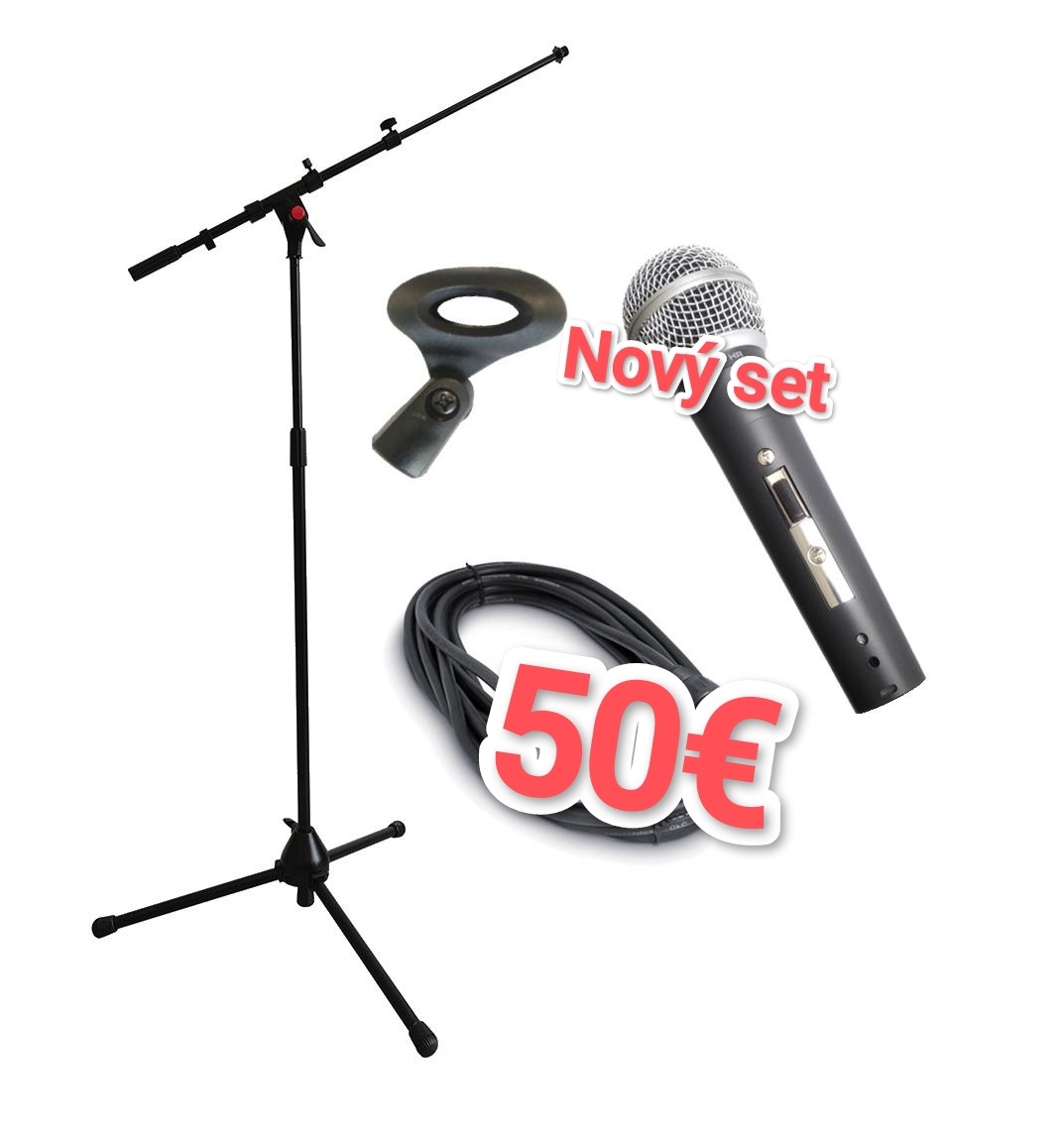 Set mikrofón plus stojan