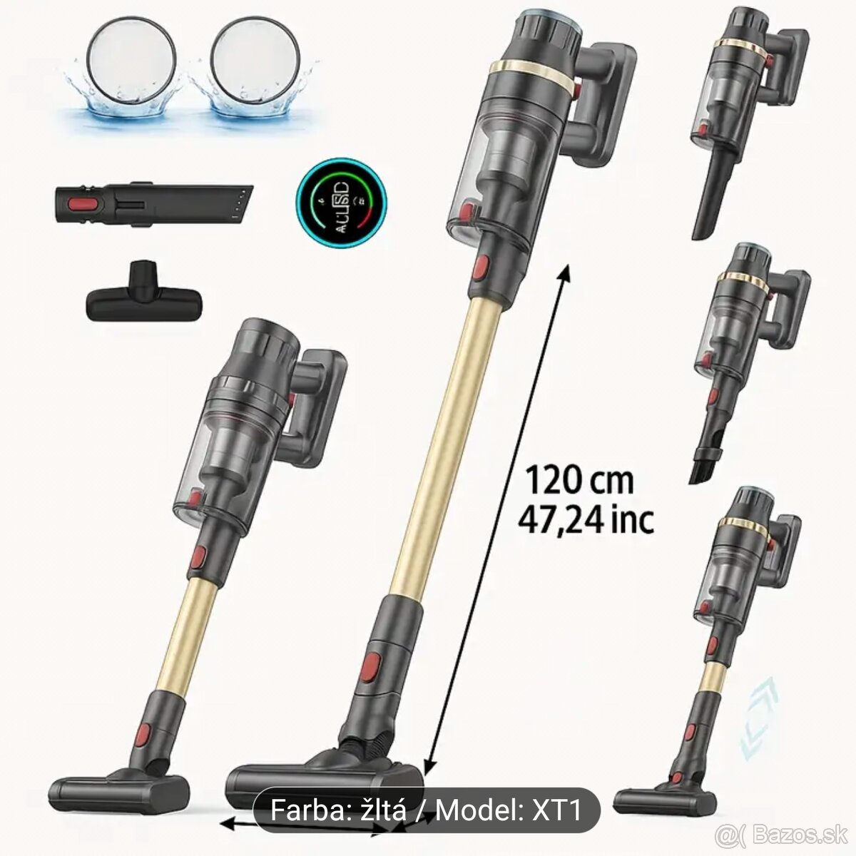 Linkifly XT1 Bezdrôtový tyčový vysávač