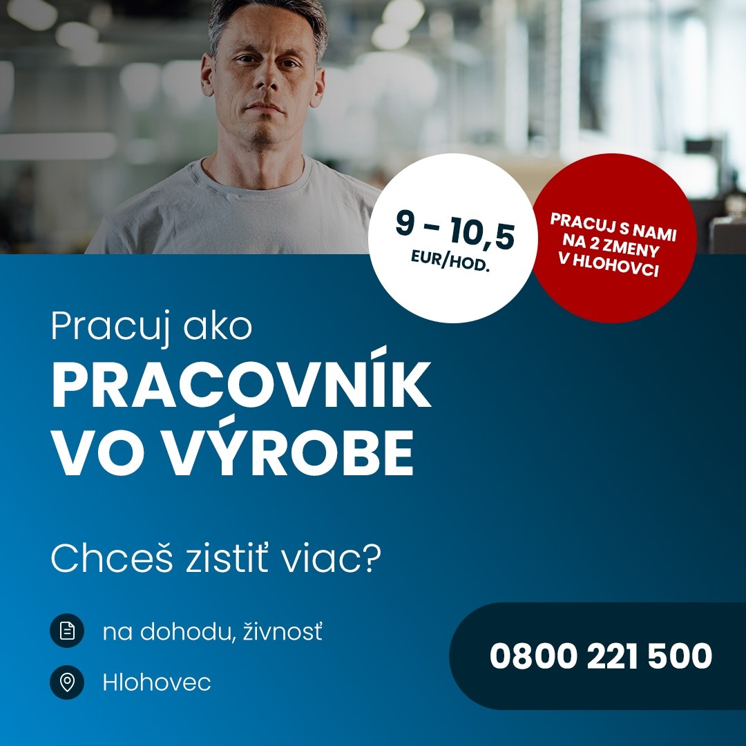 Operátor výroby - brigáda