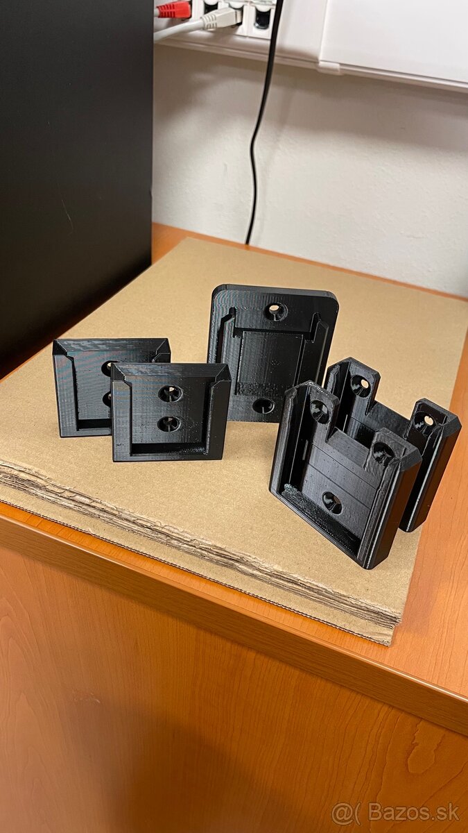 Držiaky aký baterii, organizery, 3D tlač