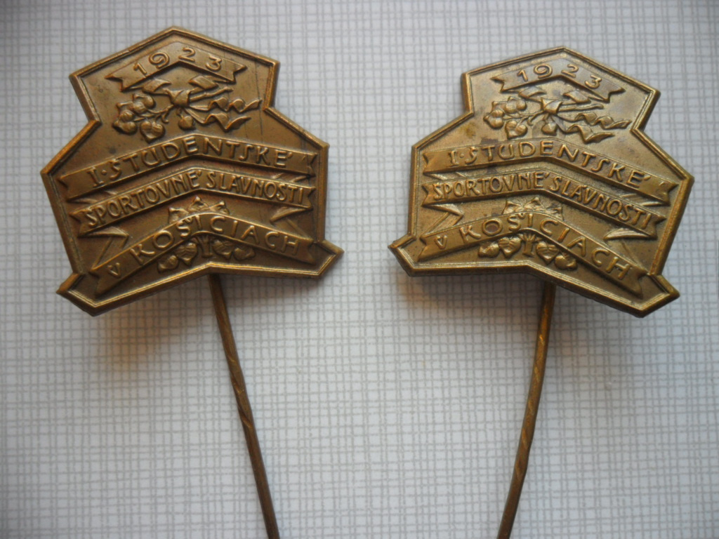 Historický bronzový odznak - Košice 1923