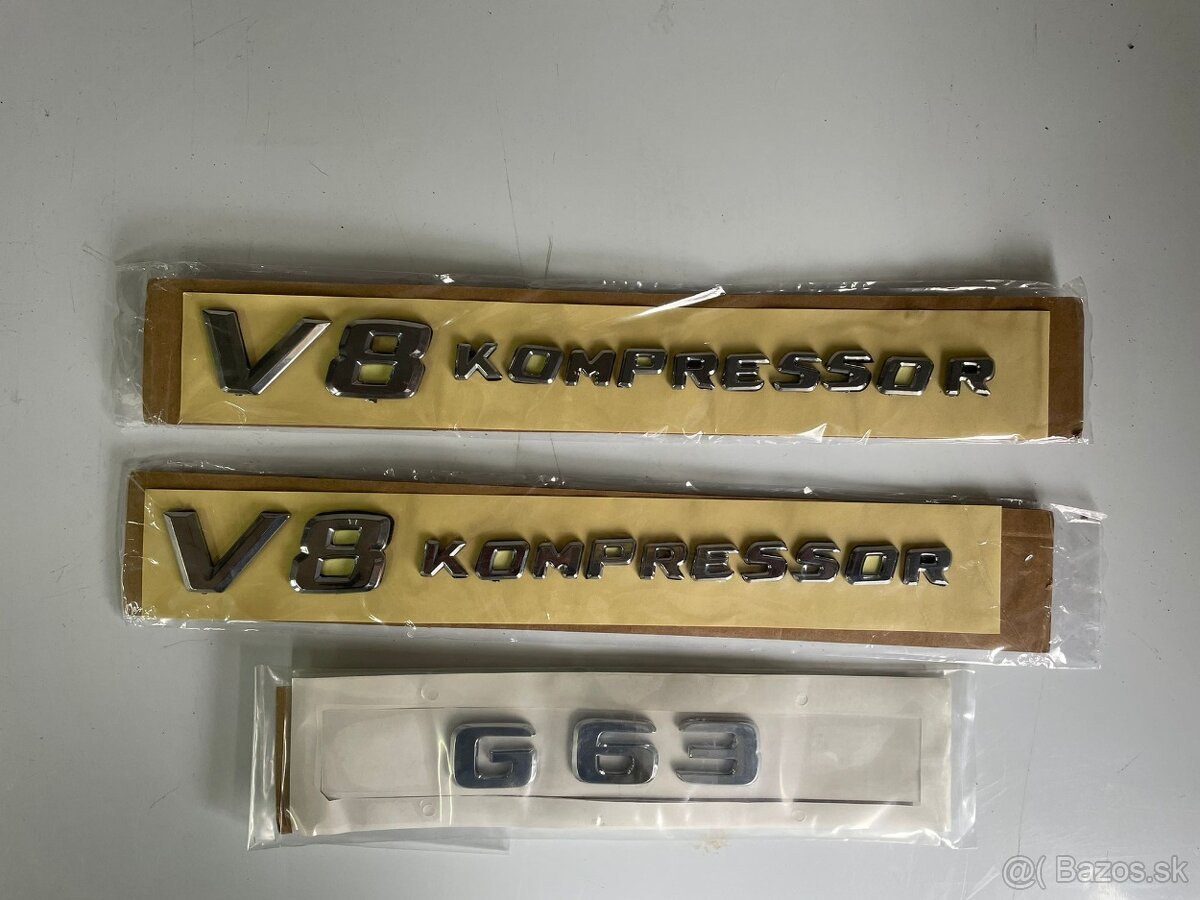 Mercedes emblémy V8 Kompresor / G63