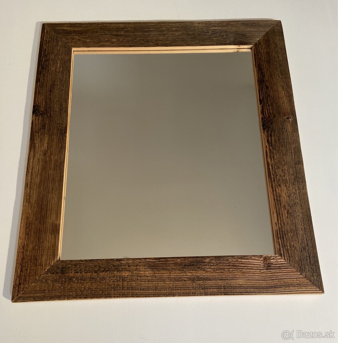 Zrkadlo staré drevo - slnkom opálená doska