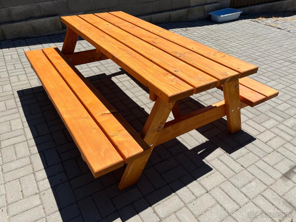 PIVNÝ SET , záhradné sedenie , drevené sedenie