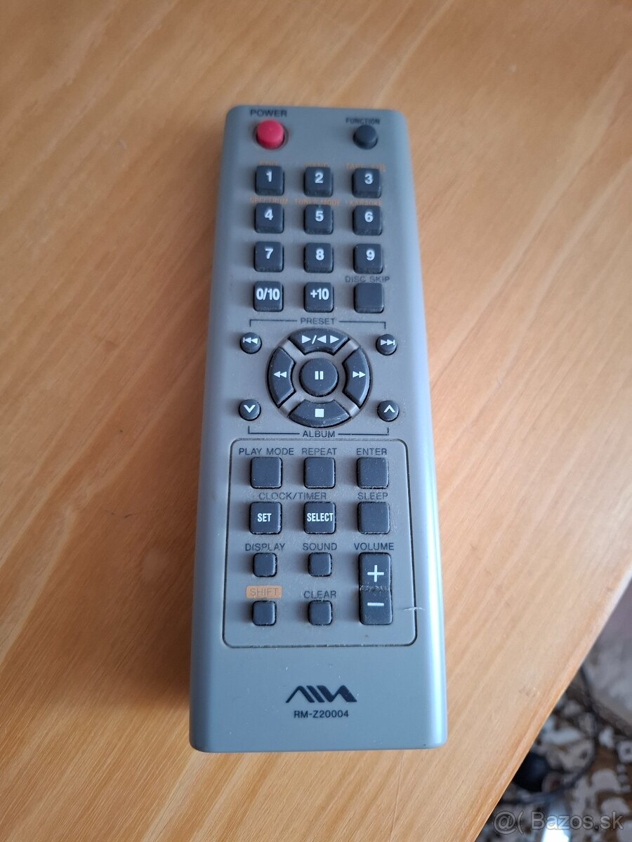 Aiwa dialkovy ovládač