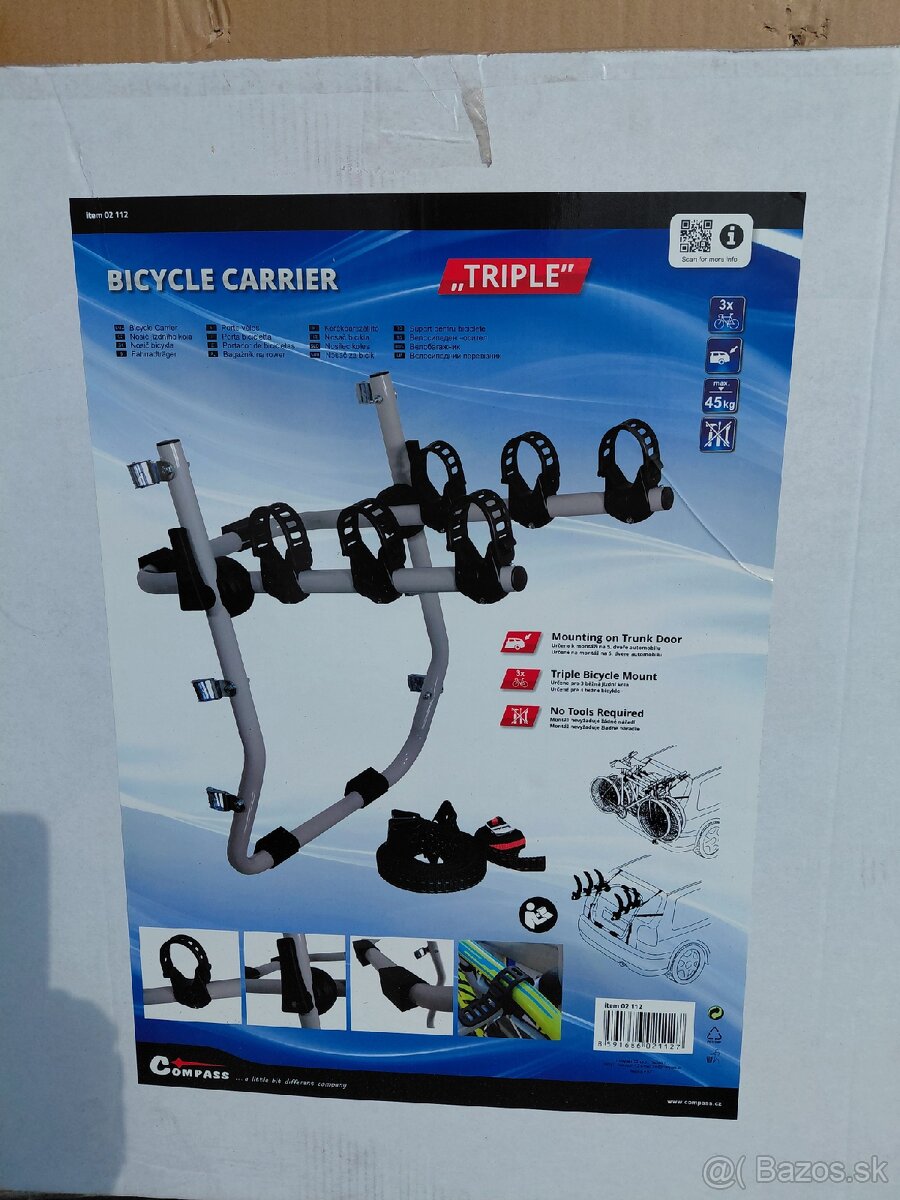 Nosič na bicykle na piate dvere vozidla