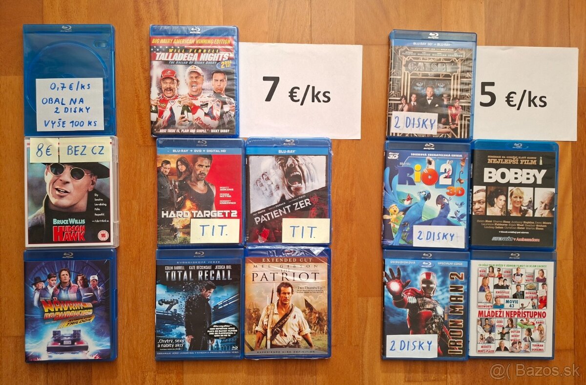 BluRay, Blu Ray, Blu-Ray filmy na predaj