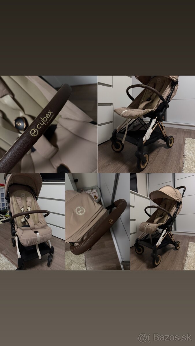 Cybex coya rosegold x beige